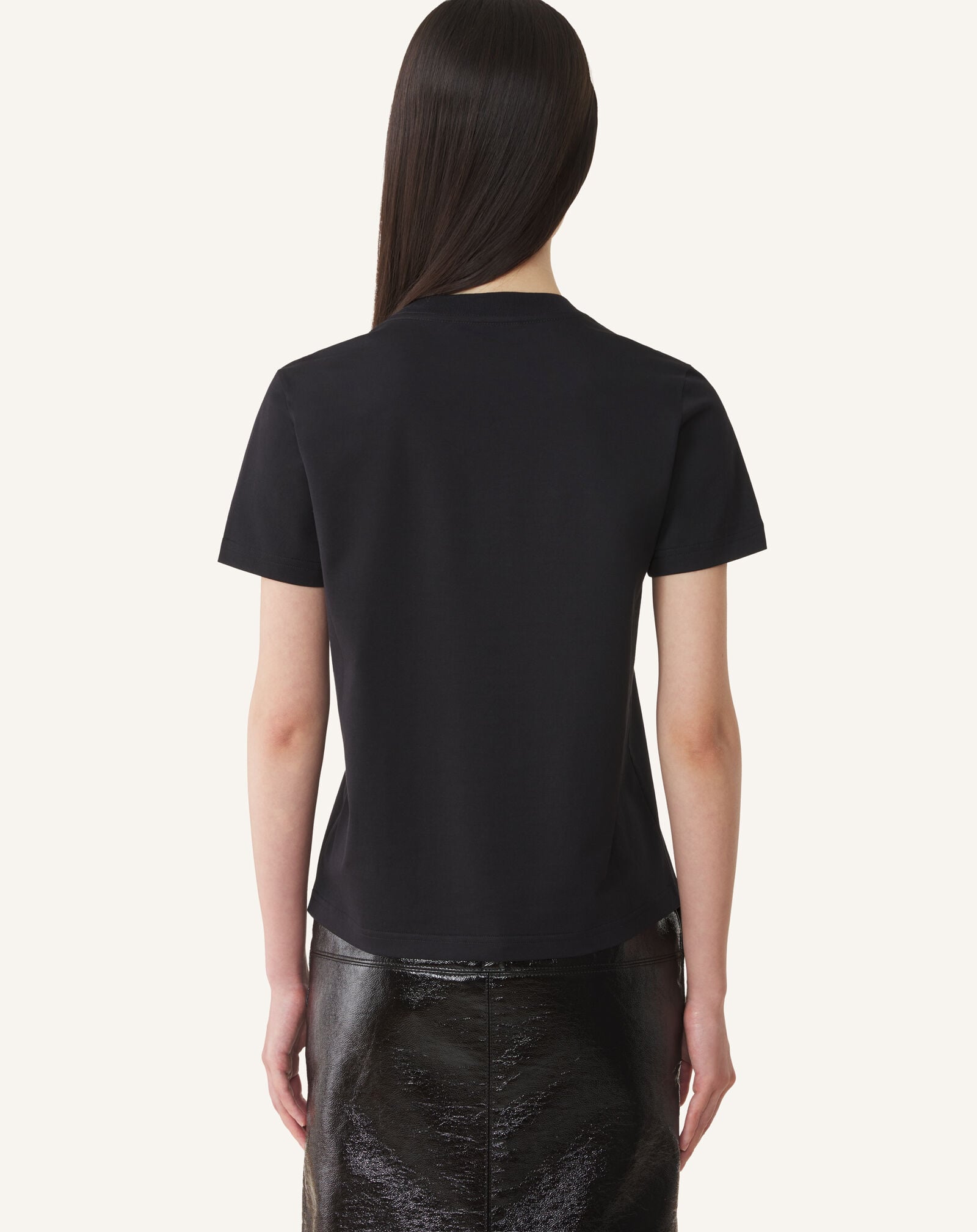 EMBROIDERED "M&D" LOGO T-SHIRT Lanvin EMBROIDERED "M&D" LOGO T-SHIRT Black RWTS0030J040A26