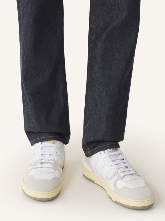 SNEAKERS CLAY IN MESH E PELLE Lanvin SNEAKERS CLAY IN MESH E PELLE Bianco FUSKDK00NASHP25