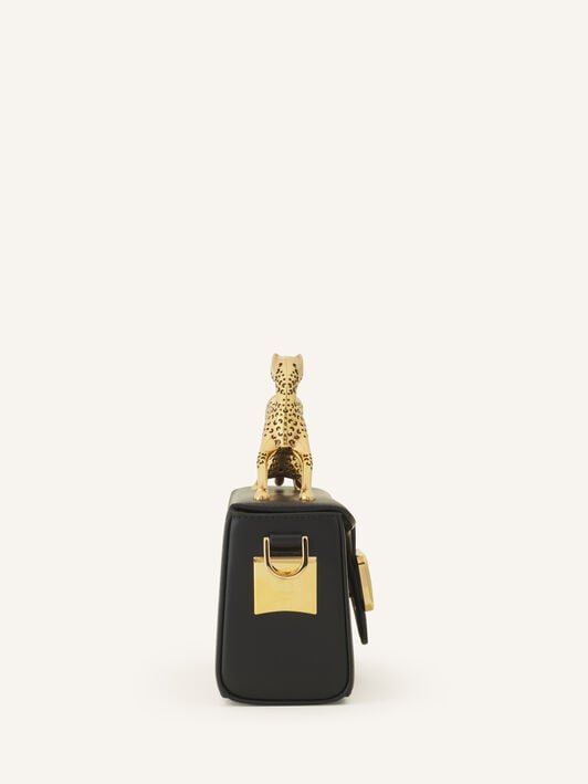 SAC NANO PENCIL CAT EN CUIR Lanvin SAC NANO PENCIL CAT EN CUIR Noir LWBGBR03TOPSE23