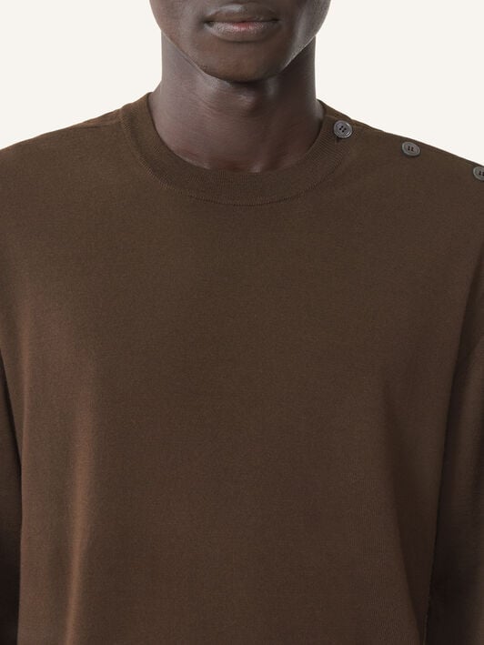 ROUND-NECK JUMPER Lanvin ROUND-NECK JUMPER Ebony RMPO0012K099A26