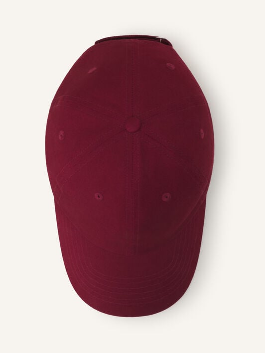 CAP LANVIN SIGNATURE AUS BAUMWOLLE Lanvin CAP LANVIN SIGNATURE AUS BAUMWOLLE Rubinrot AMHAWCA1C2ETP26