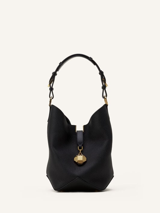 BORSA SECCHIELLO CATCH BY LANVIN IN PELLE A GRANA Lanvin BORSA SECCHIELLO CATCH BY LANVIN IN PELLE A GRANA Nero LWBGLQMMGRCAH25