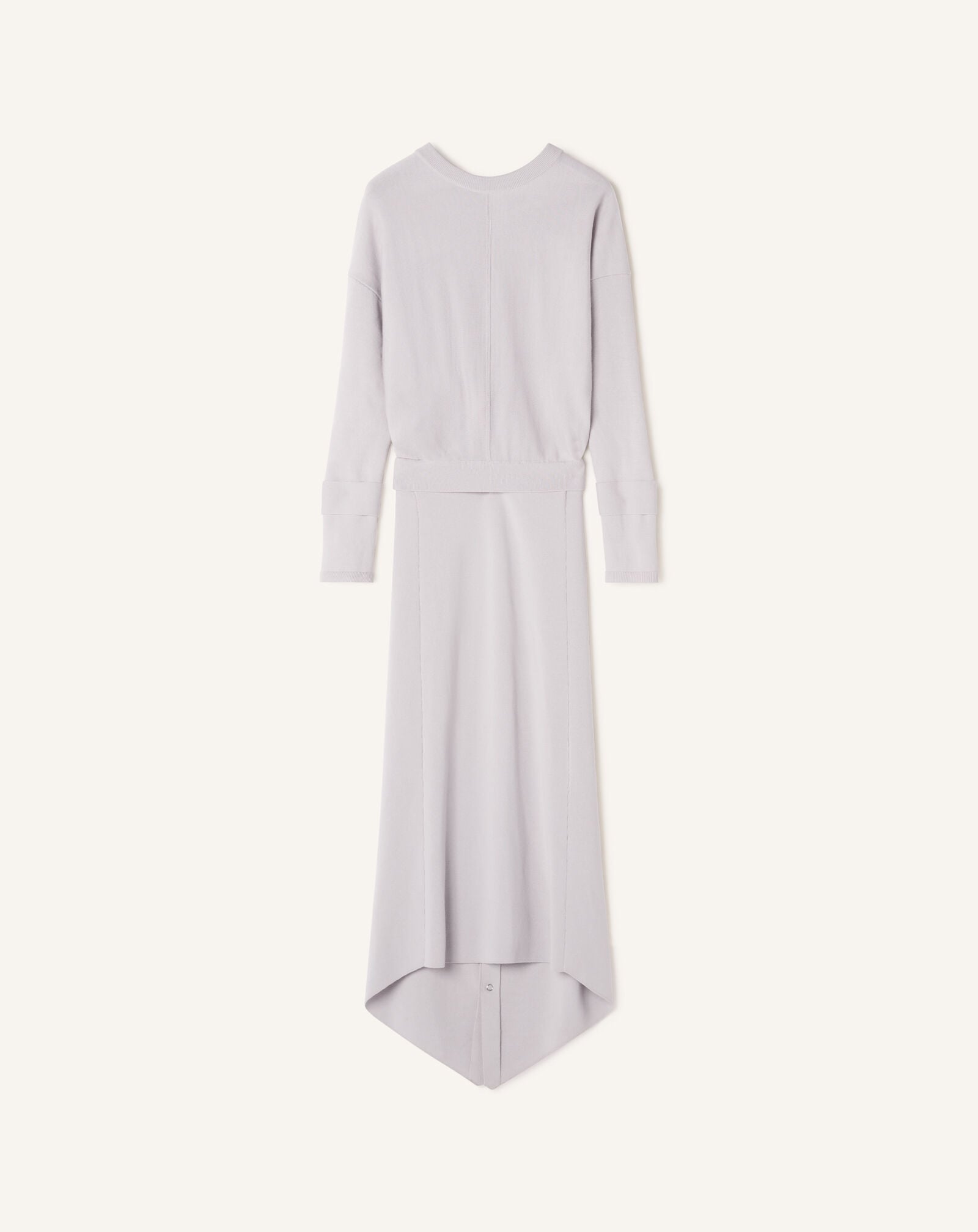 ROBE LONGUE DOS NOUÉ EN SOIE Lanvin ROBE LONGUE DOS NOUÉ EN SOIE Platre RWDR0067K107E26