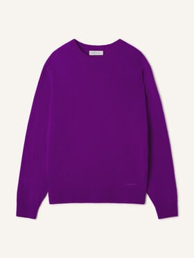 STRAIGHT-CUT SWEATER IN CASHMERE Lanvin STRAIGHT-CUT SWEATER IN CASHMERE Purple RMPO0008K119A26