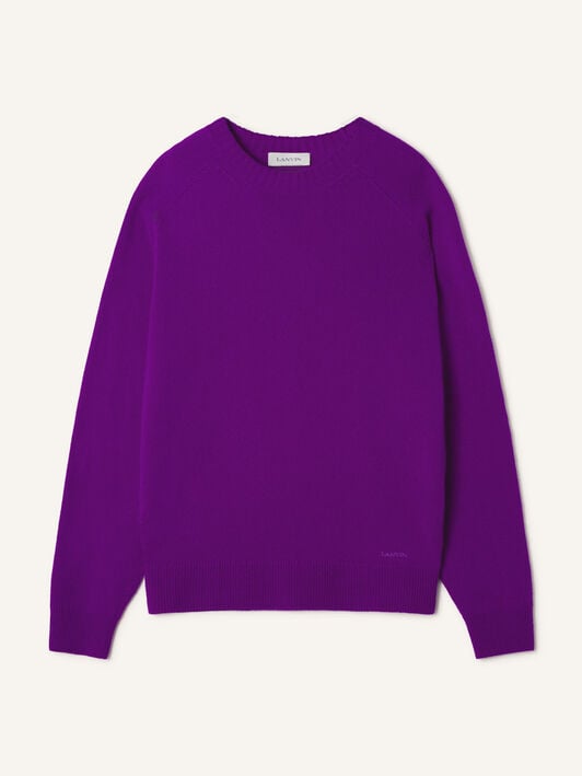 PULL COUPE DROITE EN CACHEMIRE Lanvin PULL COUPE DROITE EN CACHEMIRE Violet RMPO0008K119A26