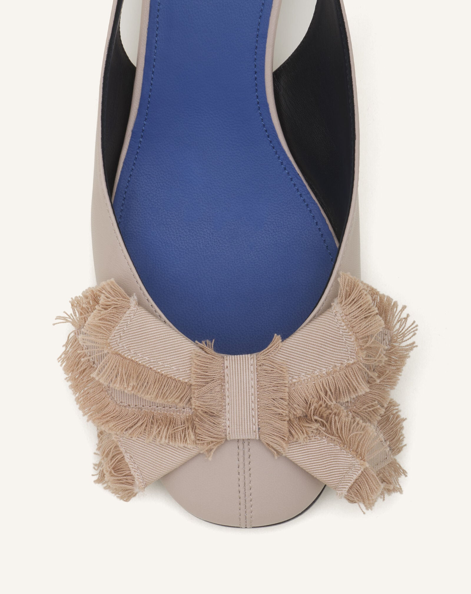 Lanvin SLINGBACK À TALONS BALLERINE EN CUIR Sable FWPUMP1DNAPAA26