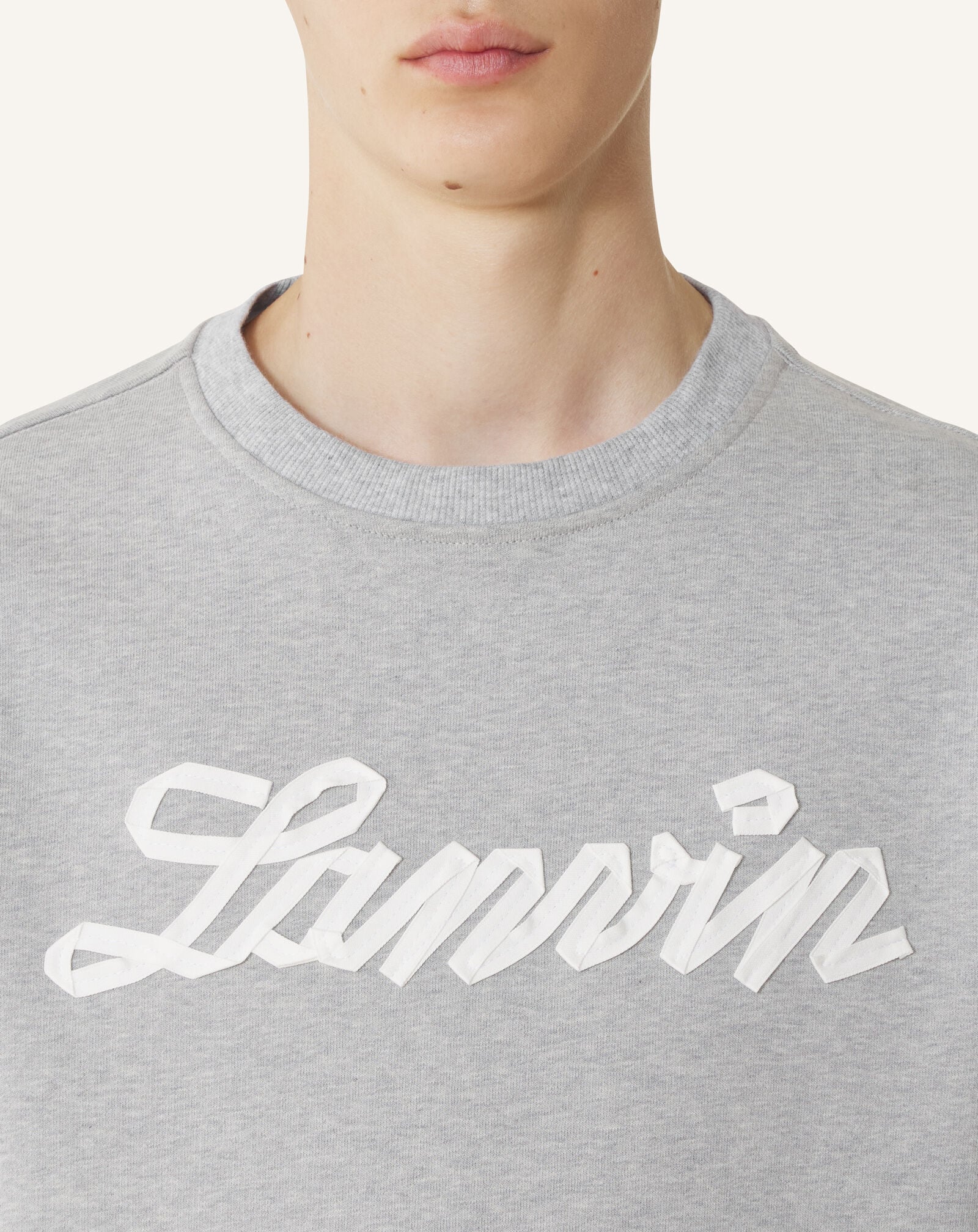 Lanvin SWEATSHIRT RUBAN LANVIN Gris Chine RMSS0001F047P26