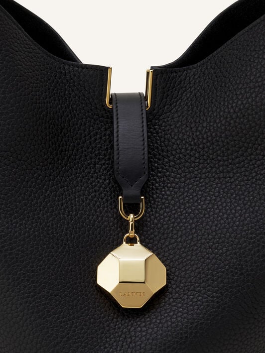 BORSA SECCHIELLO CATCH BY LANVIN IN PELLE A GRANA Lanvin BORSA SECCHIELLO CATCH BY LANVIN IN PELLE A GRANA Nero LWBGLQMMGRCAH25