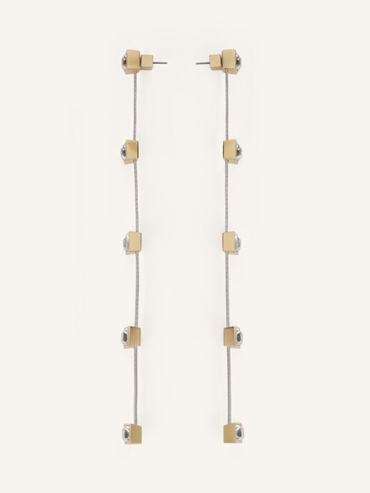 EARRINGS DIAMONDS LINE Lanvin EARRINGS DIAMONDS LINE Silver/Gold AWCJFBO3LGDLH26