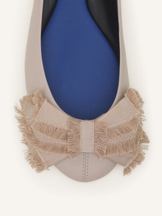THE BOW BALLERINA FLAT Lanvin THE BOW BALLERINA FLAT Sand FWBAMB0GNAPPA26