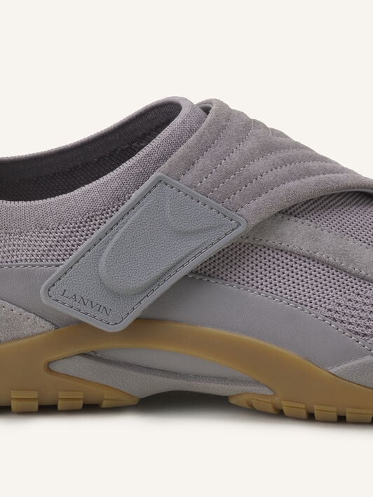 SNEAKERS LNV1 EN MAILLE ET DAIM Lanvin SNEAKERS LNV1 EN MAILLE ET DAIM Gris clair/Miel FUSKDK0IKNSUE26