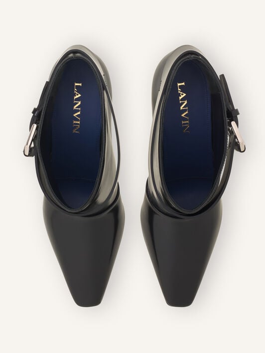 BOOTIE SPAZZO WITH BUCKLE HIGH HEEL Lanvin BOOTIE SPAZZO WITH BUCKLE HIGH HEEL Black FWBOMI05SPAZH26