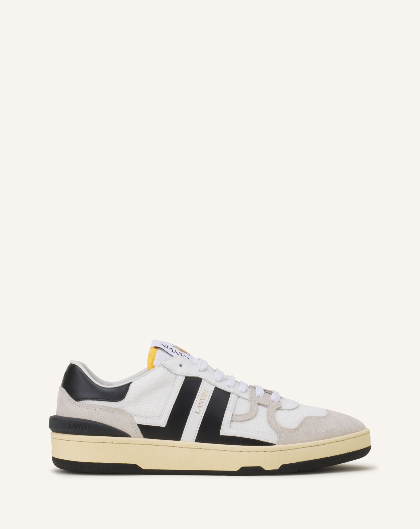 ZAPATILLAS CLAY DE MALLA Y PIEL Lanvin ZAPATILLAS CLAY DE MALLA Y PIEL Blanco/Negro FUSKDK00NAS1P25