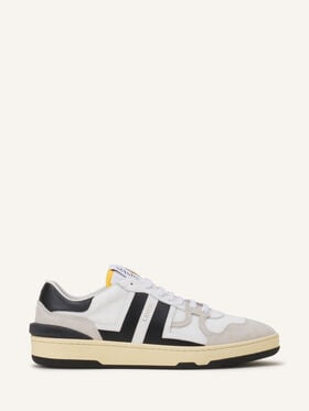 CLAY SNEAKERS IN MESH AND LEATHER Lanvin CLAY SNEAKERS IN MESH AND LEATHER White/Black FUSKDK00NAS1P25