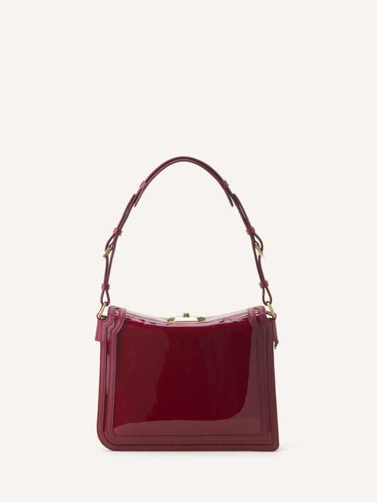 COMPAGNON 20 BAG IN PATENT LEATHER Lanvin COMPAGNON 20 BAG IN PATENT LEATHER Garnet LWBGLRPMGLCAA26