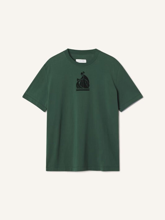 T-SHIRT LOGO M&D Lanvin T-SHIRT LOGO M&D Pine Green RMTS0012J321A26