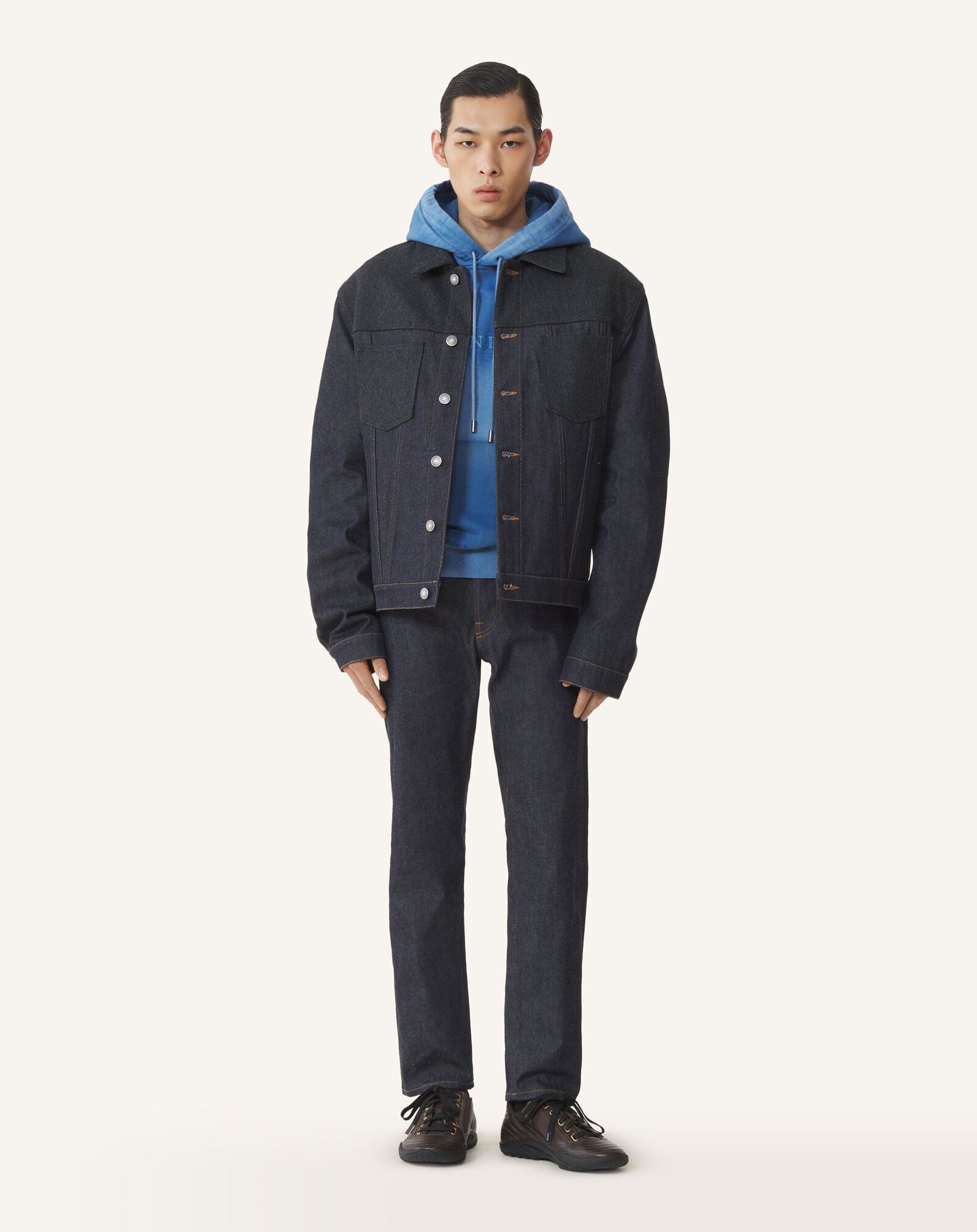 REGULAR DENIM JACKET Lanvin REGULAR DENIM JACKET Navy Blue RMJA0315D118A26
