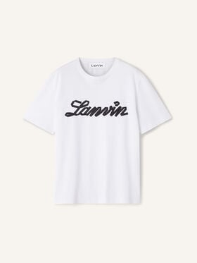 Lanvin T-SHIRT LANVIN RIBBON Bianco Ottico RMTS0012J308P26