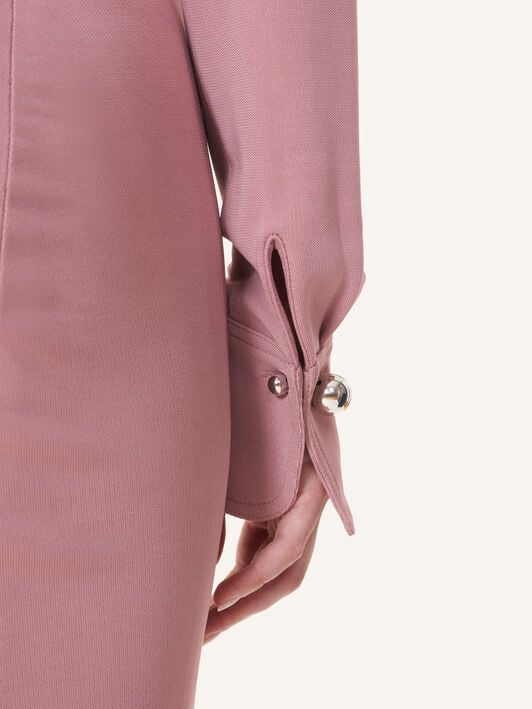 DRAPED MIDI DRESS Lanvin DRAPED MIDI DRESS Old Pink RWDR00136392A26