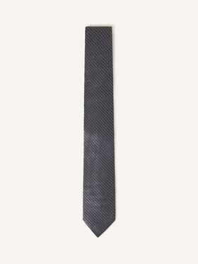 SILK CHEVRON STRIPED TIE Lanvin SILK CHEVRON STRIPED TIE Grey AMSACCV21SCHH25