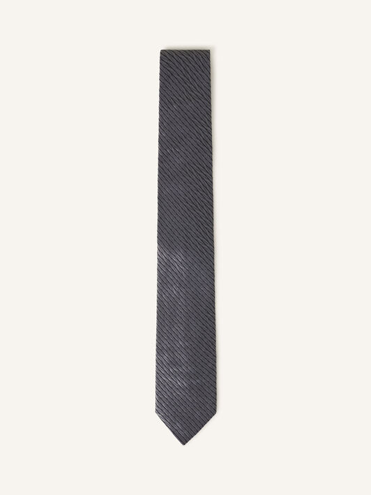SILK CHEVRON STRIPED TIE Lanvin SILK CHEVRON STRIPED TIE Grey AMSACCV21SCHH25