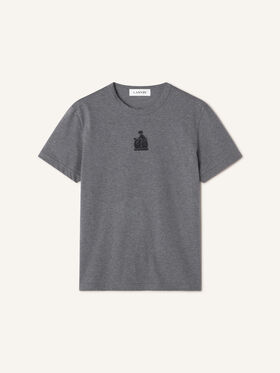 Lanvin T-SHIRT BRODÉ LA MÈRE ET L'ENFANT EN JERSEY Gris Fonce Chine RWTS0030J060A26