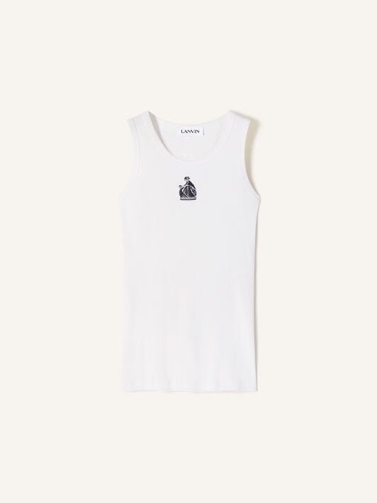 DÉBARDEUR CÔTELÉ LA MÈRE ET L'ENFANT Lanvin DÉBARDEUR CÔTELÉ LA MÈRE ET L'ENFANT Blanc RWTO0012J047P26