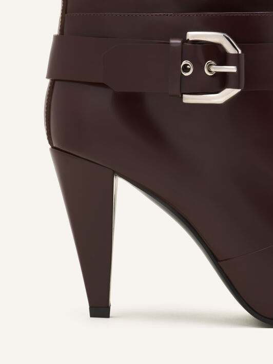 Lanvin KNEE BOOT POINTED TOE HIGH HEEL 90MM Brown FWBOMF07SPAZH26
