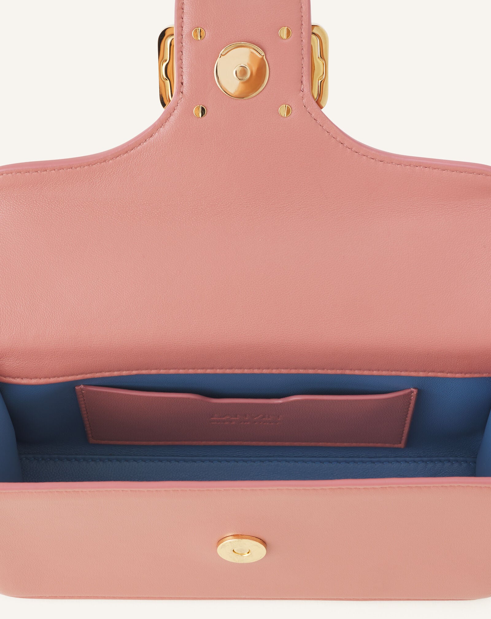 SAC NANO PENCIL CAT EN CUIR Lanvin SAC NANO PENCIL CAT EN CUIR Rose foncé LWBGBR03TOPSE23