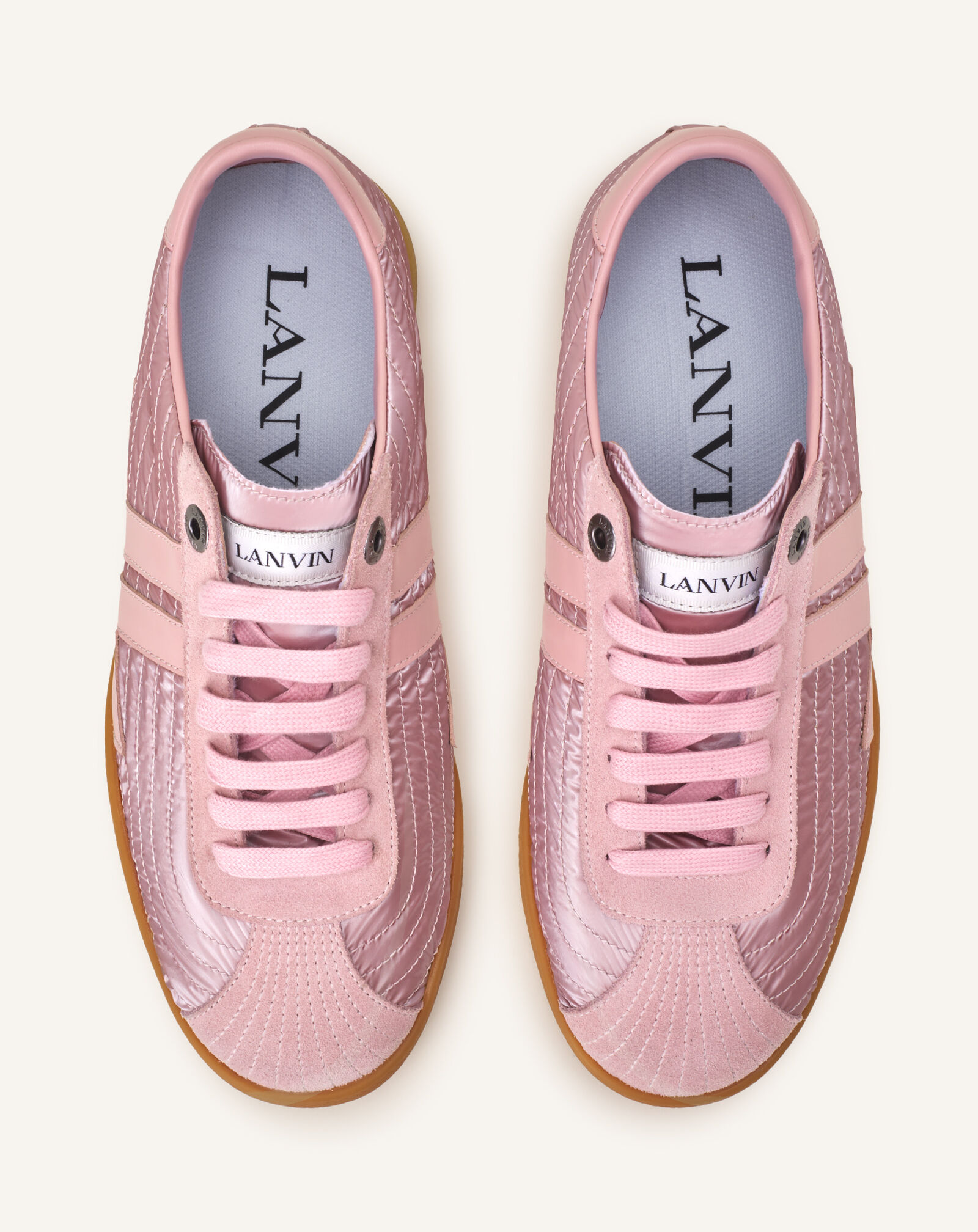 Lanvin GLEN SNEAKER CRUSHED NYLON Light Pink FUSKZL01NYLOH26
