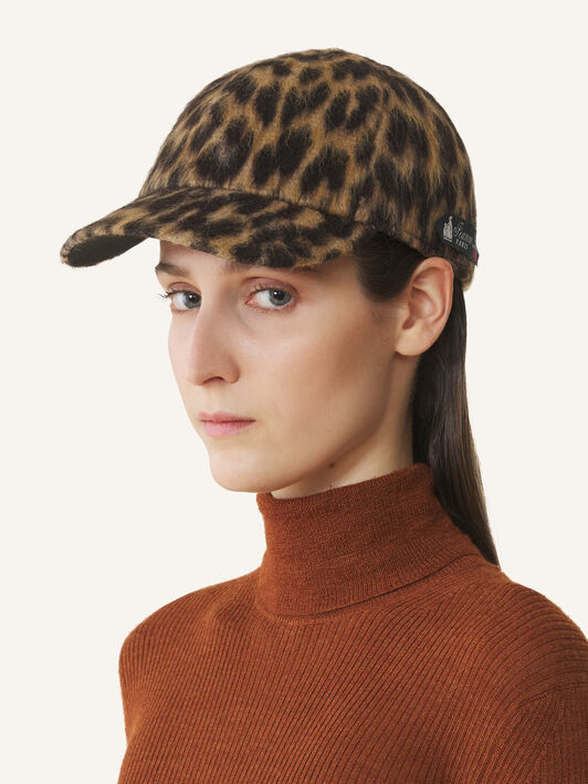 GORRA CON ESTAMPADO DE LEOPARDO Lanvin GORRA CON ESTAMPADO DE LEOPARDO Leopardo AMHANCA11VLPH25