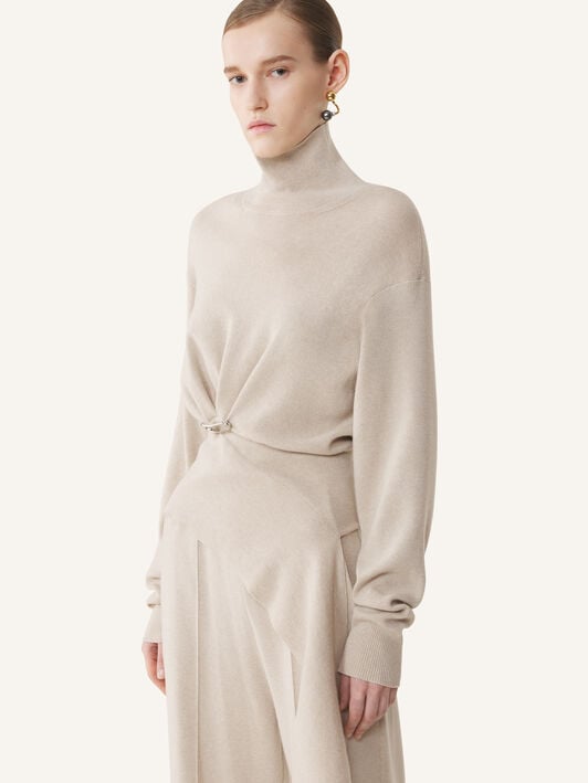 PULL EN LAINE ET CACHEMIRE Lanvin PULL EN LAINE ET CACHEMIRE Lune RWPO0004K065H25