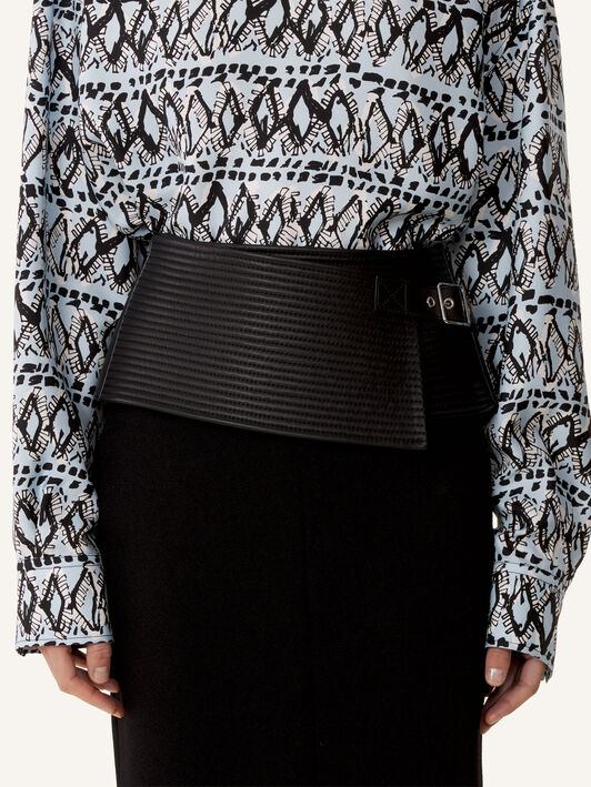WIDE LEATHER BELT Lanvin WIDE LEATHER BELT Black RWAC0404L068E26