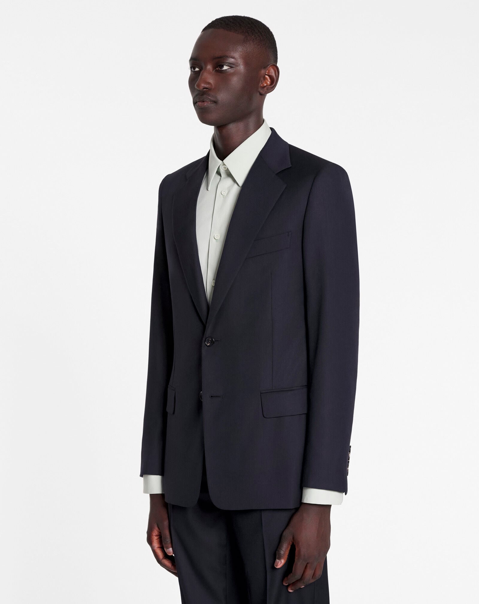 SINGLE BREASTED FLAP POCKETS JACKET Lanvin SINGLE BREASTED FLAP POCKETS JACKET Navy Blue RMJA00054916P23