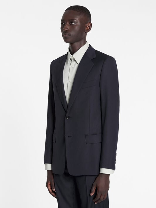 SINGLE BREASTED FLAP POCKETS JACKET Lanvin SINGLE BREASTED FLAP POCKETS JACKET Navy Blue RMJA00054916P23