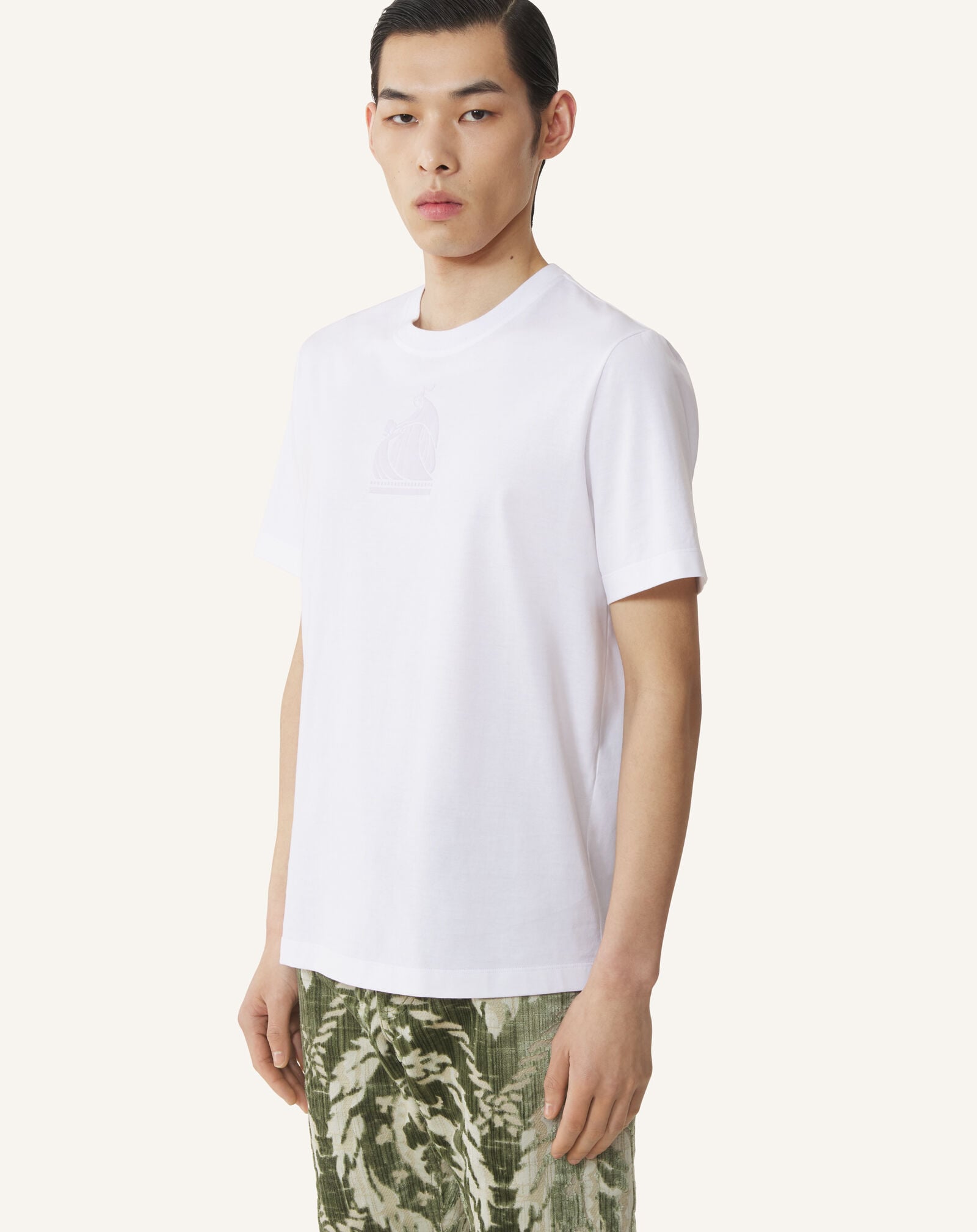 T-SHIRT LOGO M&D Lanvin T-SHIRT LOGO M&D Optic White RMTS0012J321A26