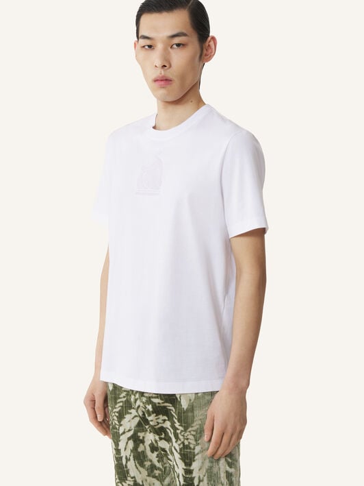 T-SHIRT LOGO M&D Lanvin T-SHIRT LOGO M&D Optic White RMTS0012J321A26