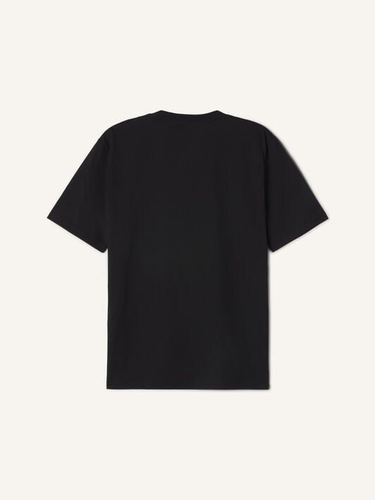 T-SHIRT MOTHER AND CHILD AUS BESTICKTEM BAUMWOLLJERSEY Lanvin T-SHIRT MOTHER AND CHILD AUS BESTICKTEM BAUMWOLLJERSEY Schwarz RMTS0012J320E26
