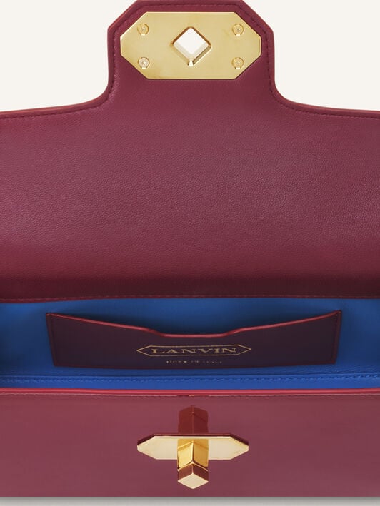 SAC PENCIL CAT NANO EN CUIR VERNIS Lanvin SAC PENCIL CAT NANO EN CUIR VERNIS Grenat LWBGBR04GLCAA26