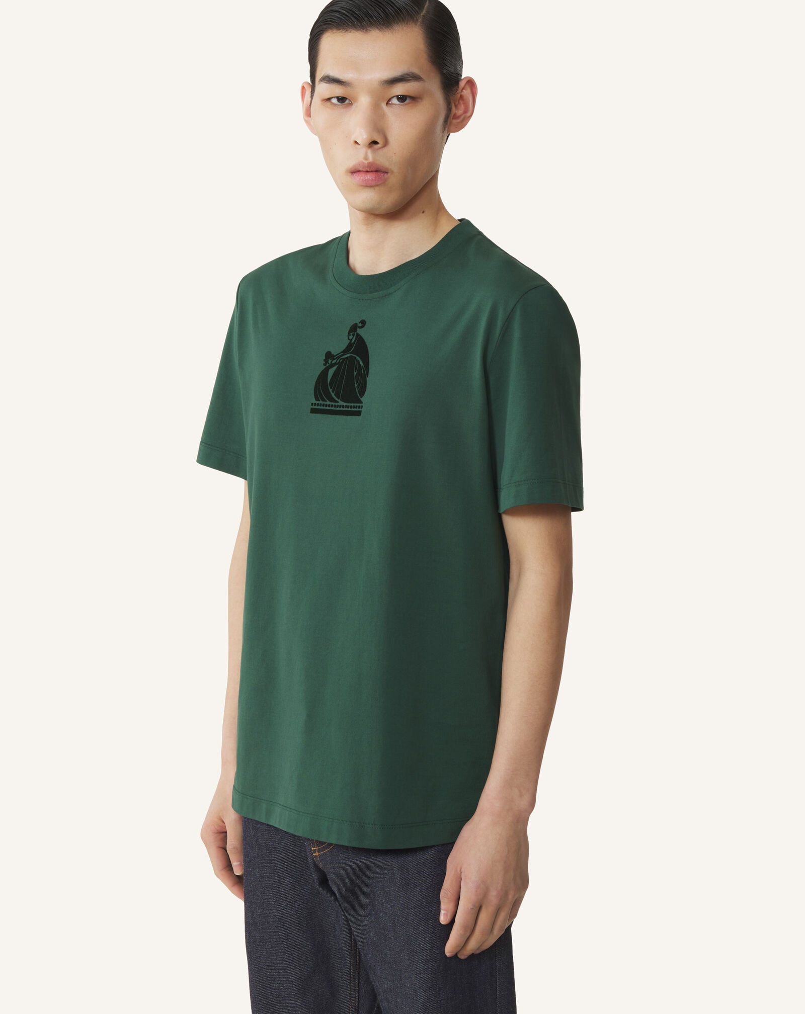 T-SHIRT LOGO M&D Lanvin T-SHIRT LOGO M&D Pine Green RMTS0012J321A26