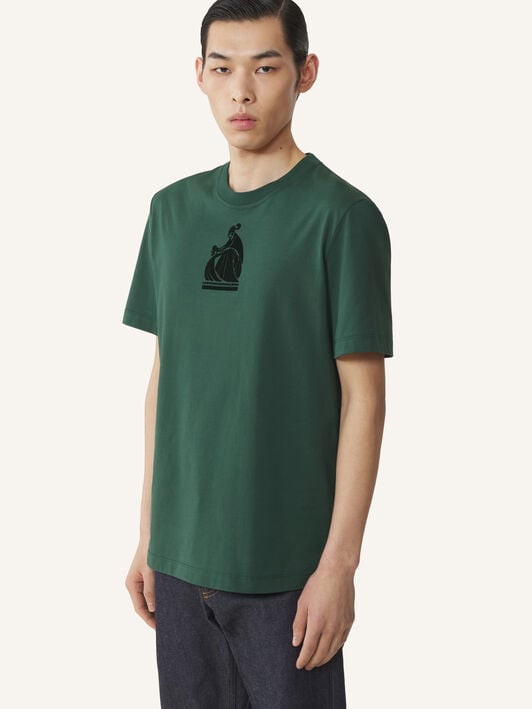 T-SHIRT LOGO M&D Lanvin T-SHIRT LOGO M&D Pine Green RMTS0012J321A26