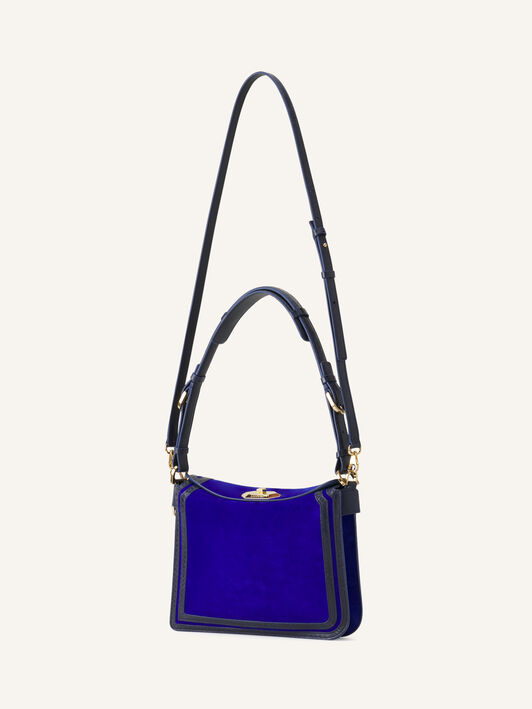 COMPAGNON 20 BAG IN SUEDE Lanvin COMPAGNON 20 BAG IN SUEDE Electric Blue/Dark Blue LWBGLRPMNUAYP26