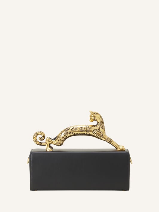 SAC PENCIL CAT EN CUIR Lanvin SAC PENCIL CAT EN CUIR Noir LWBGBR08SMLEA26
