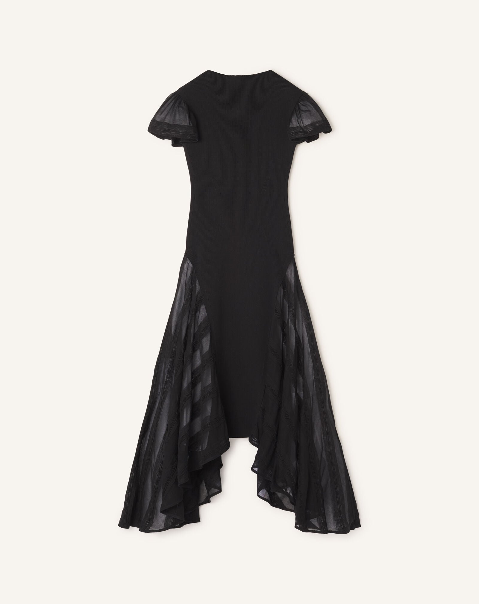 FLARED DRESS WITH GODETS Lanvin FLARED DRESS WITH GODETS Black RWDR0081K121H26