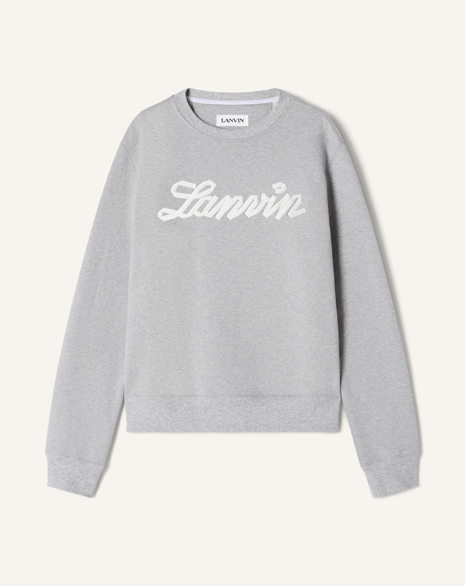 Lanvin SWEATSHIRT RUBAN LANVIN Gris Chine RMSS0001F047P26