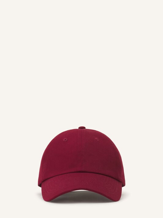 CAP LANVIN SIGNATURE AUS BAUMWOLLE Lanvin CAP LANVIN SIGNATURE AUS BAUMWOLLE Rubinrot AMHAWCA1C2ETP26