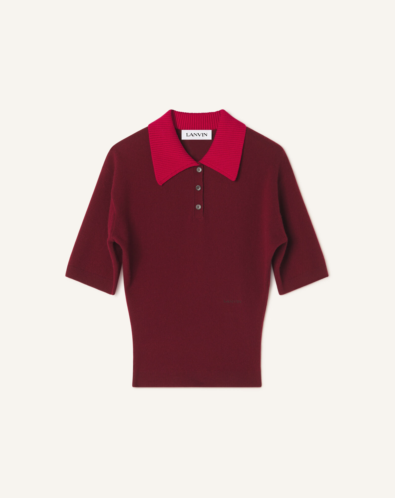 CONTRAST COLLAR POLO Lanvin CONTRAST COLLAR POLO Red Win RWPO0053K113H26