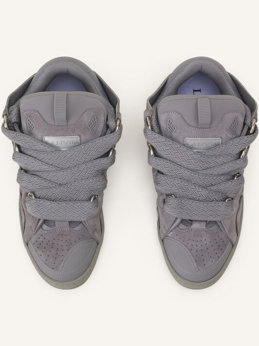 SNEAKERS CURB EN SUEDE MONOCOLOR Lanvin SNEAKERS CURB EN SUEDE MONOCOLOR Gris Clair FUSKDK12DRASE26