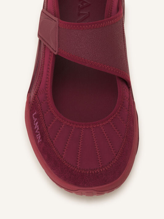 LNV1 BALLERINA SNEAKERS IN SCUBA Lanvin LNV1 BALLERINA SNEAKERS IN SCUBA Burgundy FUSKAK04SCSUH26