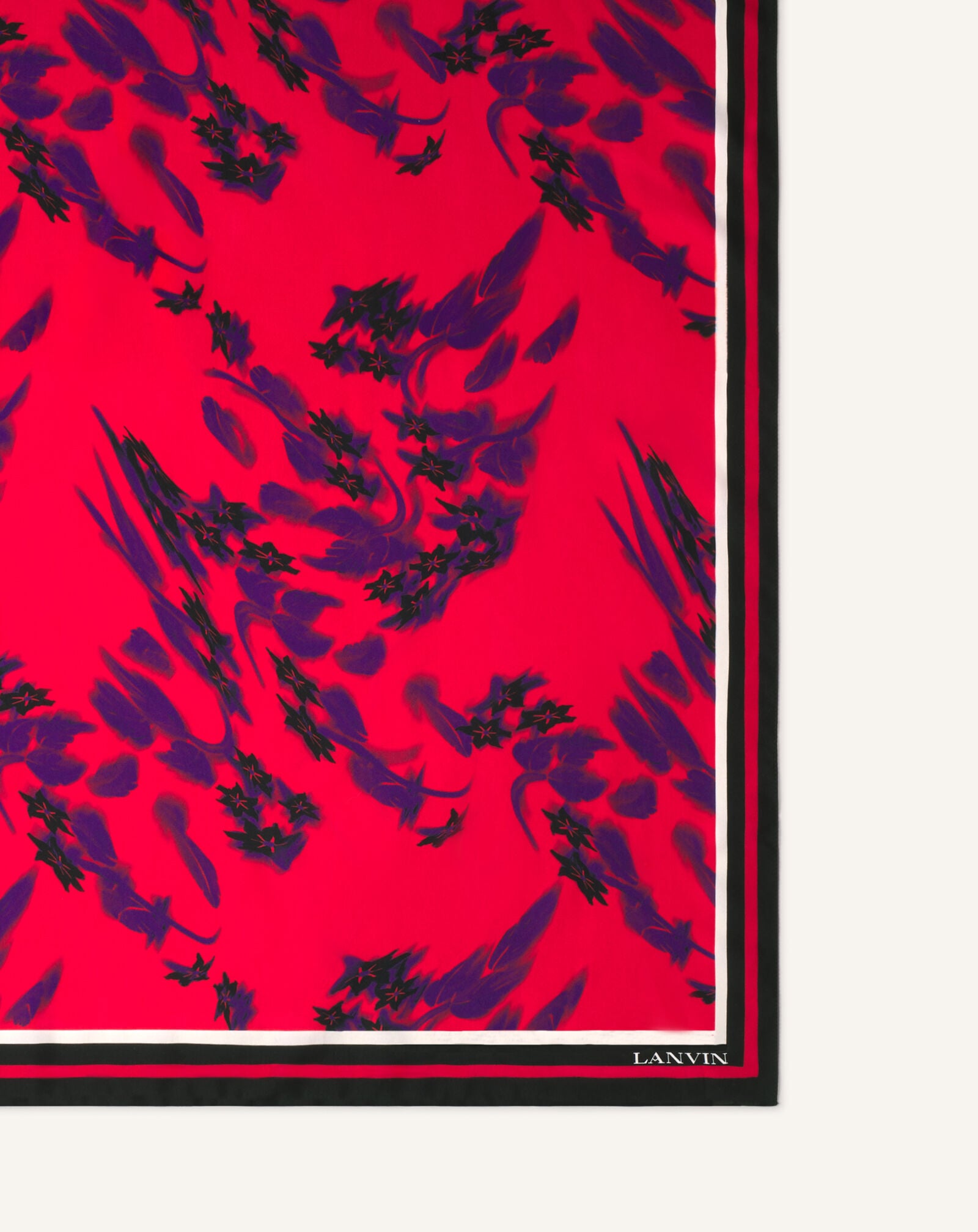 90X90 SQUARE PRINTS SHADOW DAISY Lanvin 90X90 SQUARE PRINTS SHADOW DAISY Red AWSAPSC21SHDH26